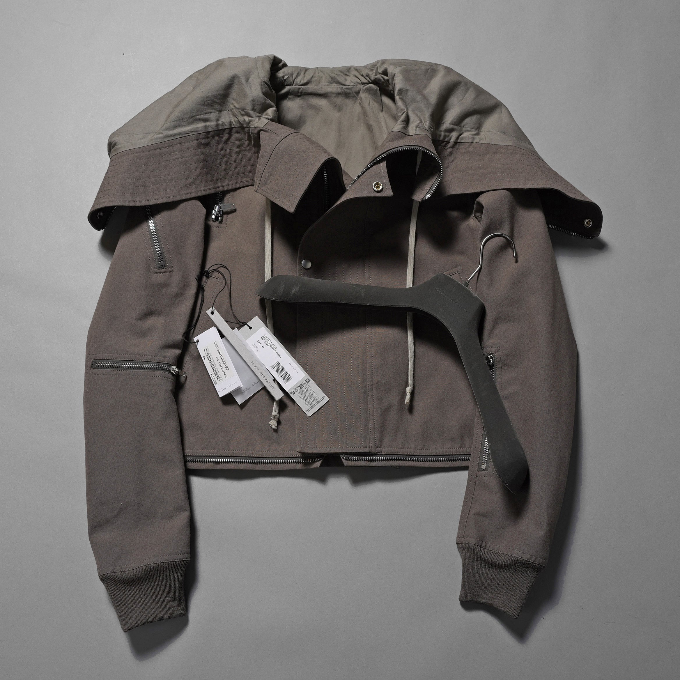 Rick Owensリックオウエンス / 美品 25SS Hollywood Headon Cropped Headon Parka / マウンテンパーカー ジャケット/ RL01E5718 CCVS / size 48 (SMOG)