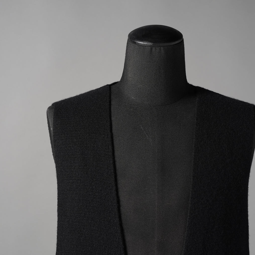 RICK OWENS リックオウエンス / 23AW LUXOR  V-tank Cashmere & Wool Sweater Vest ベスト / RR02C7683-CHWSR / size ONE (BLACK) ユニセックス