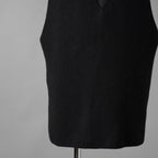 RICK OWENS リックオウエンス / 23AW LUXOR  V-tank Cashmere & Wool Sweater Vest ベスト / RR02C7683-CHWSR / size ONE (BLACK) ユニセックス