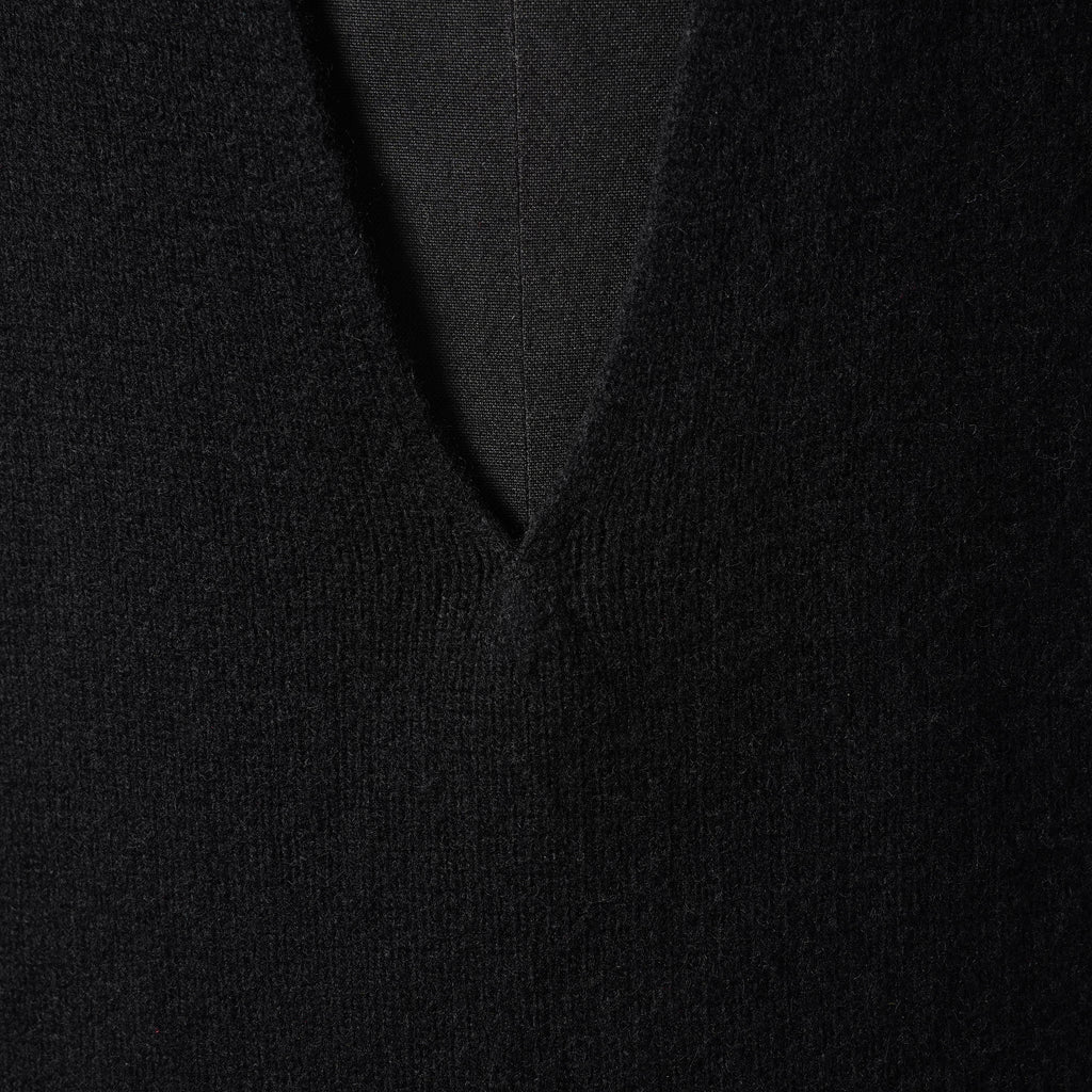 RICK OWENS リックオウエンス / 23AW LUXOR  V-tank Cashmere & Wool Sweater Vest ベスト / RR02C7683-CHWSR / size ONE (BLACK) ユニセックス