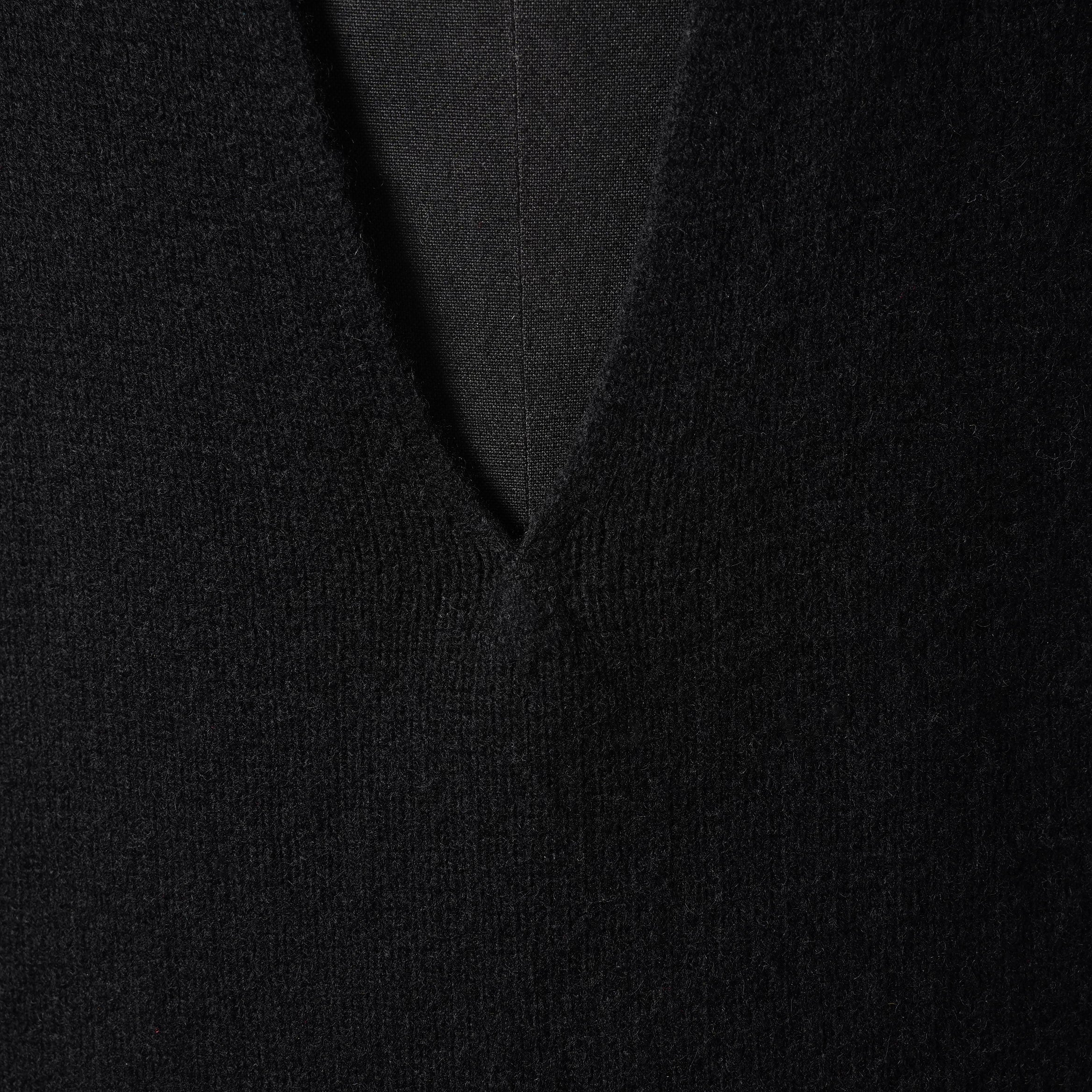 RICK OWENS リックオウエンス / 23AW LUXOR  V-tank Cashmere & Wool Sweater Vest ベスト / RR02C7683-CHWSR / size ONE (BLACK) ユニセックス