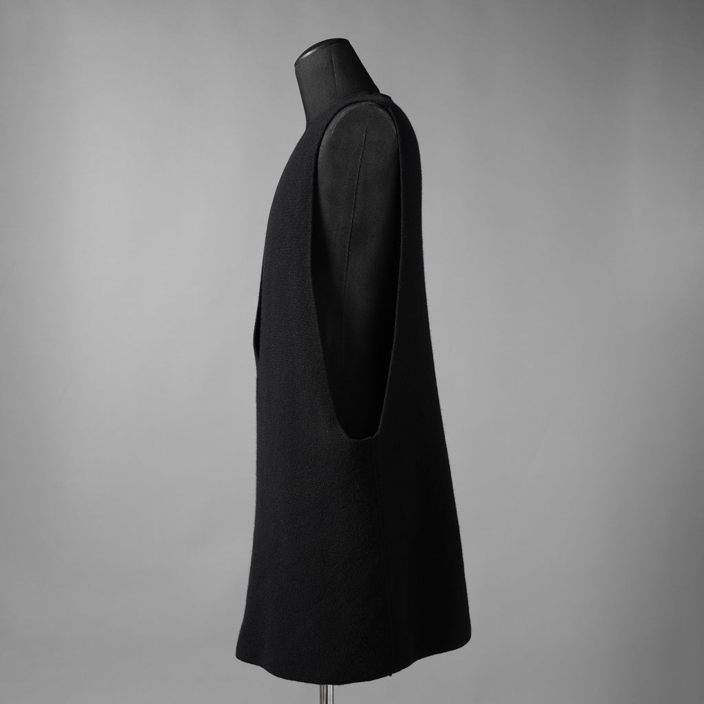 RICK OWENS リックオウエンス / 23AW LUXOR  V-tank Cashmere & Wool Sweater Vest ベスト / RR02C7683-CHWSR / size ONE (BLACK) ユニセックス