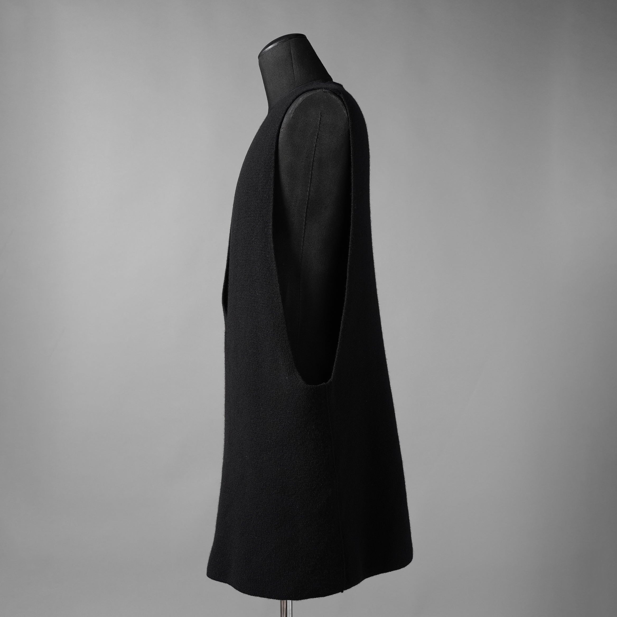 RICK OWENS リックオウエンス / 23AW LUXOR  V-tank Cashmere & Wool Sweater Vest ベスト / RR02C7683-CHWSR / size ONE (BLACK) ユニセックス