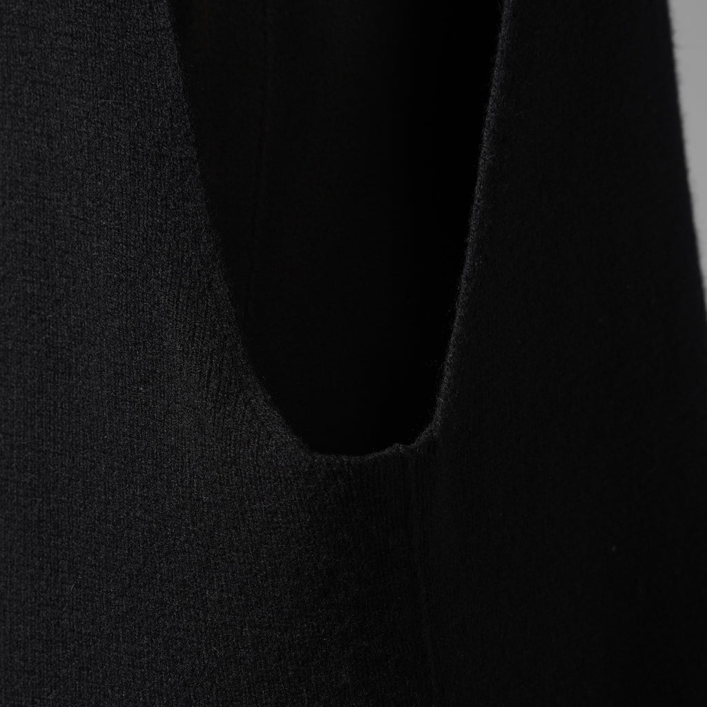 RICK OWENS リックオウエンス / 23AW LUXOR  V-tank Cashmere & Wool Sweater Vest ベスト / RR02C7683-CHWSR / size ONE (BLACK) ユニセックス