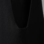 RICK OWENS リックオウエンス / 23AW LUXOR  V-tank Cashmere & Wool Sweater Vest ベスト / RR02C7683-CHWSR / size ONE (BLACK) ユニセックス