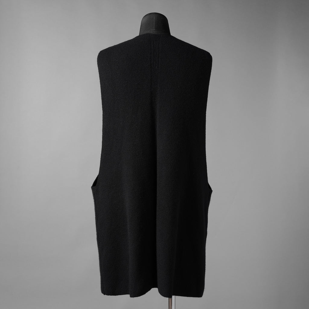 RICK OWENS リックオウエンス / 23AW LUXOR  V-tank Cashmere & Wool Sweater Vest ベスト / RR02C7683-CHWSR / size ONE (BLACK) ユニセックス
