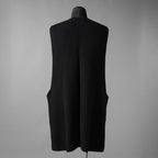 RICK OWENS リックオウエンス / 23AW LUXOR  V-tank Cashmere & Wool Sweater Vest ベスト / RR02C7683-CHWSR / size ONE (BLACK) ユニセックス