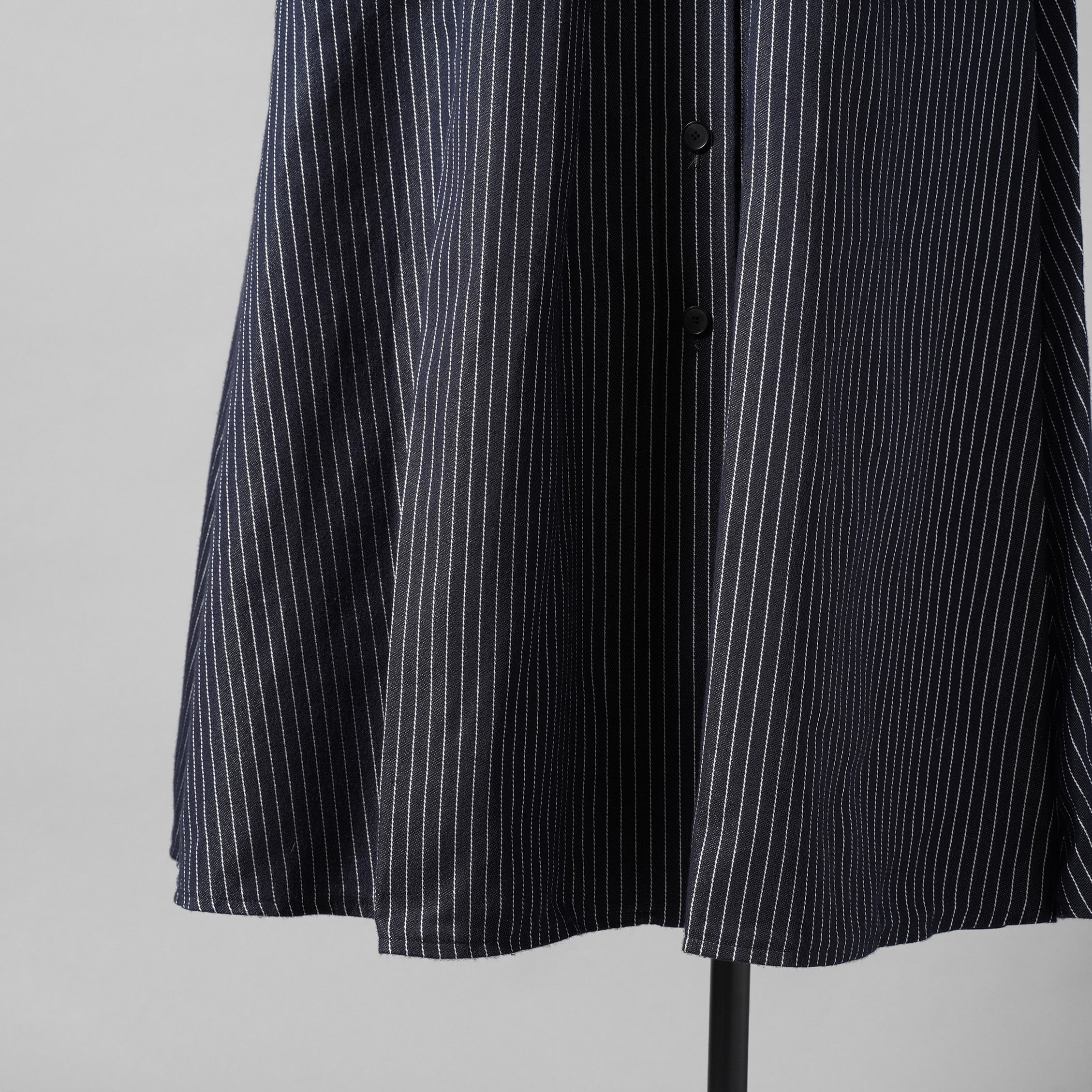 Christian Dior クリスチャン・ディオール / 美品 21SS コットンストライプ シャツワンピース / ドレス / 041R59A3731 / size 42 (BLUE) レディース