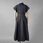 Christian Dior クリスチャン・ディオール / 美品 21SS コットンストライプ シャツワンピース / ドレス / 041R59A3731 / size 42 (BLUE) レディース