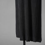 FENDI フェンディ / 23AW シルク ハイネック リブニット ノースリーブ マキシ丈ドレス ワンピース / FZDB58 A0EP / size 40 (NAVY) レディース