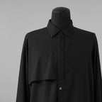 meagratia メアグラーティア / 美品  25SS Asymmetry SH アシンメトリー シャツ 長袖シャツ / 25271-0506 / size 1 (BLACK) 352011-in-ue