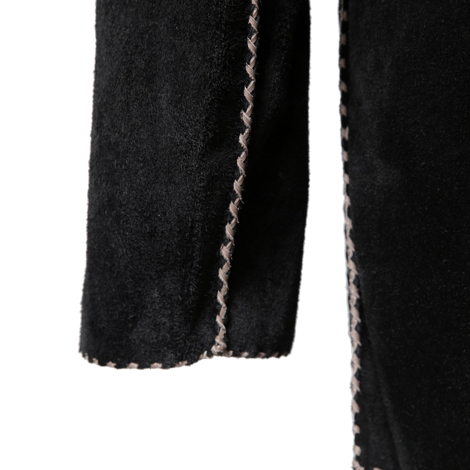 新品 Sisii x PAM DIETRICH / シシ x パムディートリッヒ コラボ / My Jacket カーフ スエード / レザー ジャケット / BLACK