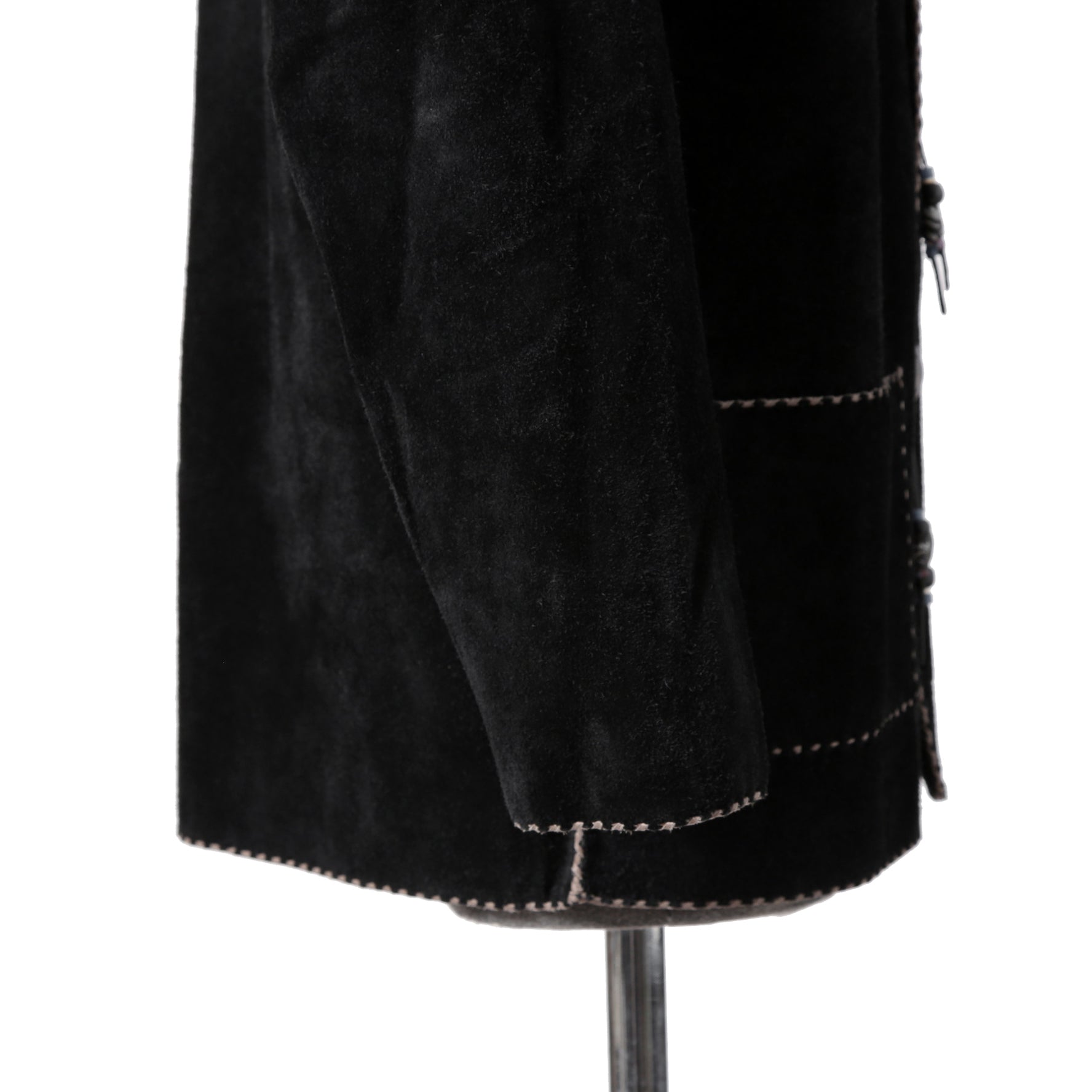 新品 Sisii x PAM DIETRICH / シシ x パムディートリッヒ コラボ / My Jacket カーフ スエード / レザー ジャケット / BLACK