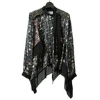 sacai サカイ / 21AW 美品 Tweed Pullover ツイードプルオーバー ブラウス / 長袖シャツ / 21-05737 / size 2 (BLACK x GREEN)