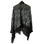 sacai サカイ / 21AW 美品 Tweed Pullover ツイードプルオーバー ブラウス / 長袖シャツ / 21-05737 / size 2 (BLACK x GREEN)
