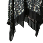 sacai サカイ / 21AW 美品 Tweed Pullover ツイードプルオーバー ブラウス / 長袖シャツ / 21-05737 / size 2 (BLACK x GREEN)