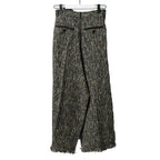 sacai サカイ / 21AW 美品 Tweed Maxi Skirt ラップデザイン ツイード ロングスカート / 21-05741 / size 1 (BLACK x GREEN)