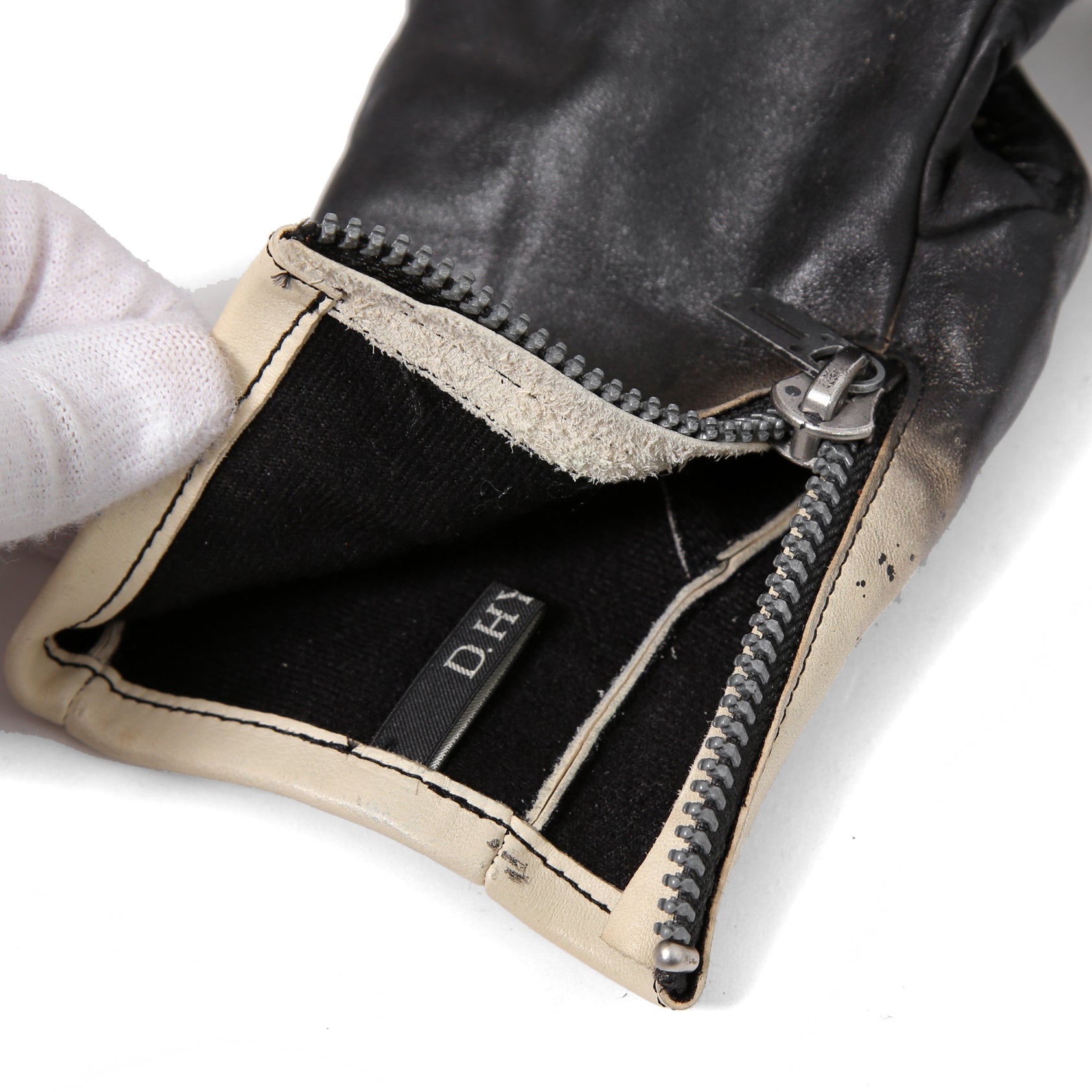 新品 D.HYGEN ディーハイゲン / 22AW グラデーションダイホースレザーグローブ / ST108-0322A / size 1 BLACK