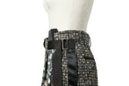sacai サカイ / 21AW 美品 Tweed Maxi Skirt ラップデザイン ツイード ロングスカート / 21-05741 / size 1 (BLACK x GREEN)