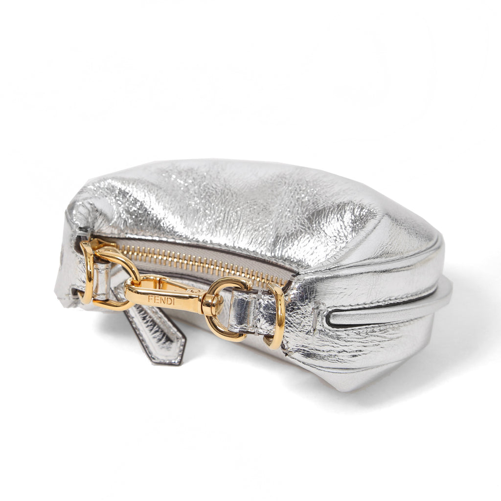 FENDI フェンディ / 22SS 美品 ナノ フェンディグラフィ ホーボーバッグ / (SILVER)