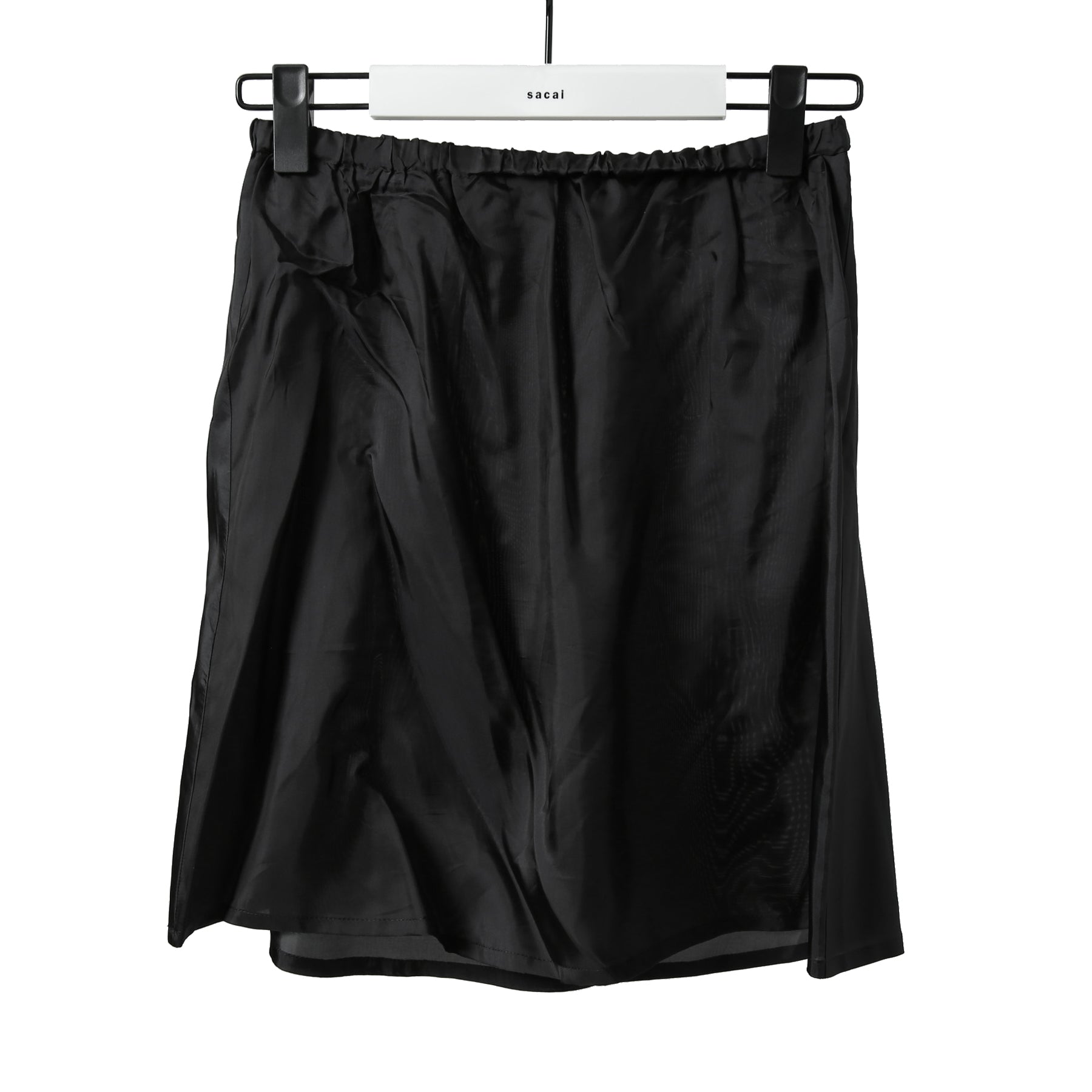 sacai サカイ / 21AW 美品 Tweed Maxi Skirt ラップデザイン ツイード ロングスカート / 21-05741 / size 1 (BLACK x GREEN)