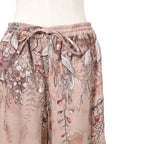 Christian Dior クリスチャン ディオール / 23SS  美品 花柄パラッツォパンツ / ワイド クロップド / 312P23A3570 / size FR34 IT38 (XS-S) PINK BEIGE