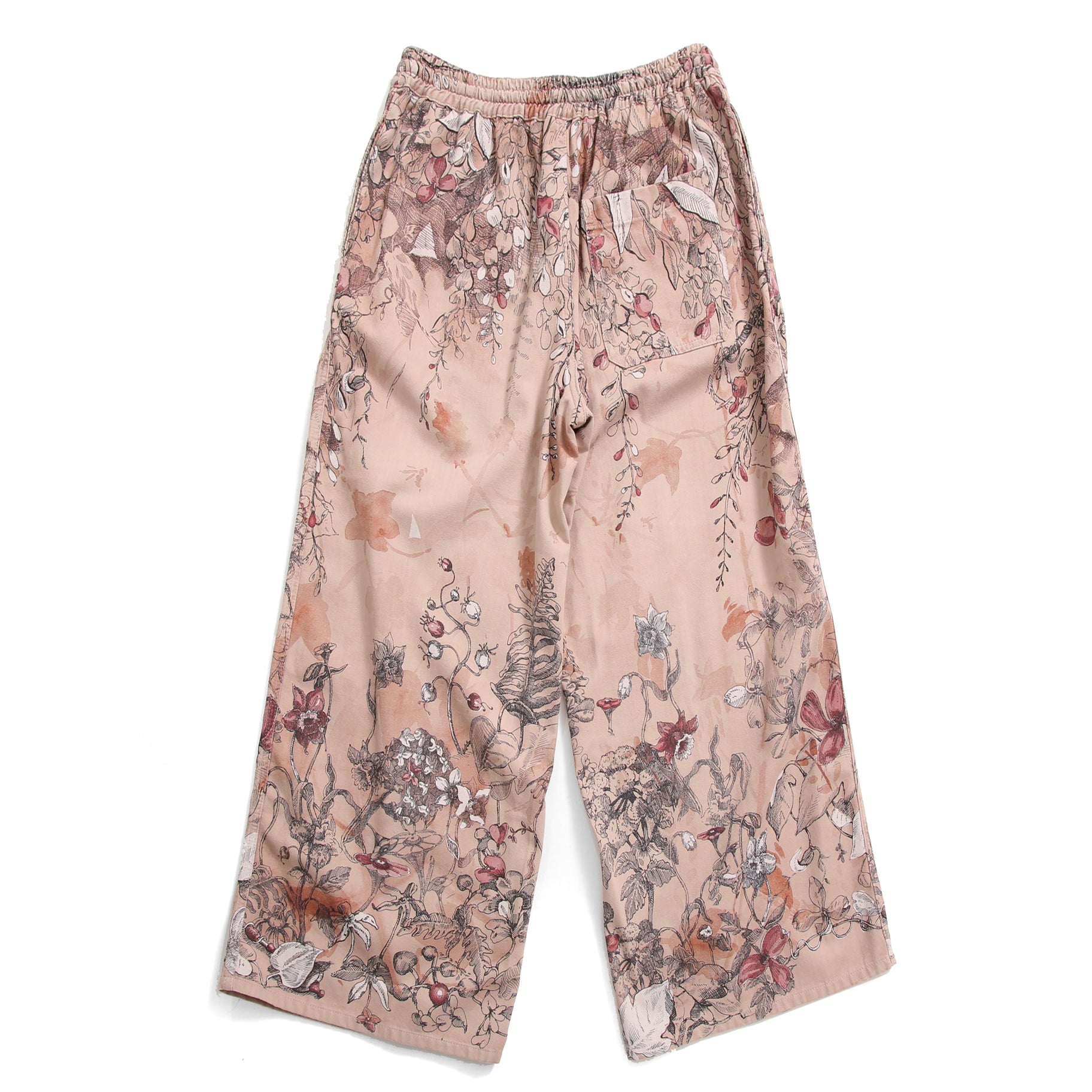 Christian Dior クリスチャン ディオール / 23SS  美品 花柄パラッツォパンツ / ワイド クロップド / 312P23A3570 / size FR34 IT38 (XS-S) PINK BEIGE