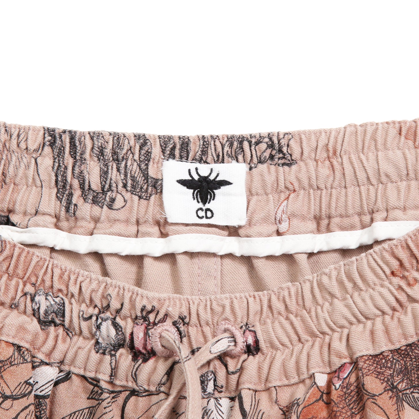 Christian Dior クリスチャン ディオール / 23SS  美品 花柄パラッツォパンツ / ワイド クロップド / 312P23A3570 / size FR34 IT38 (XS-S) PINK BEIGE