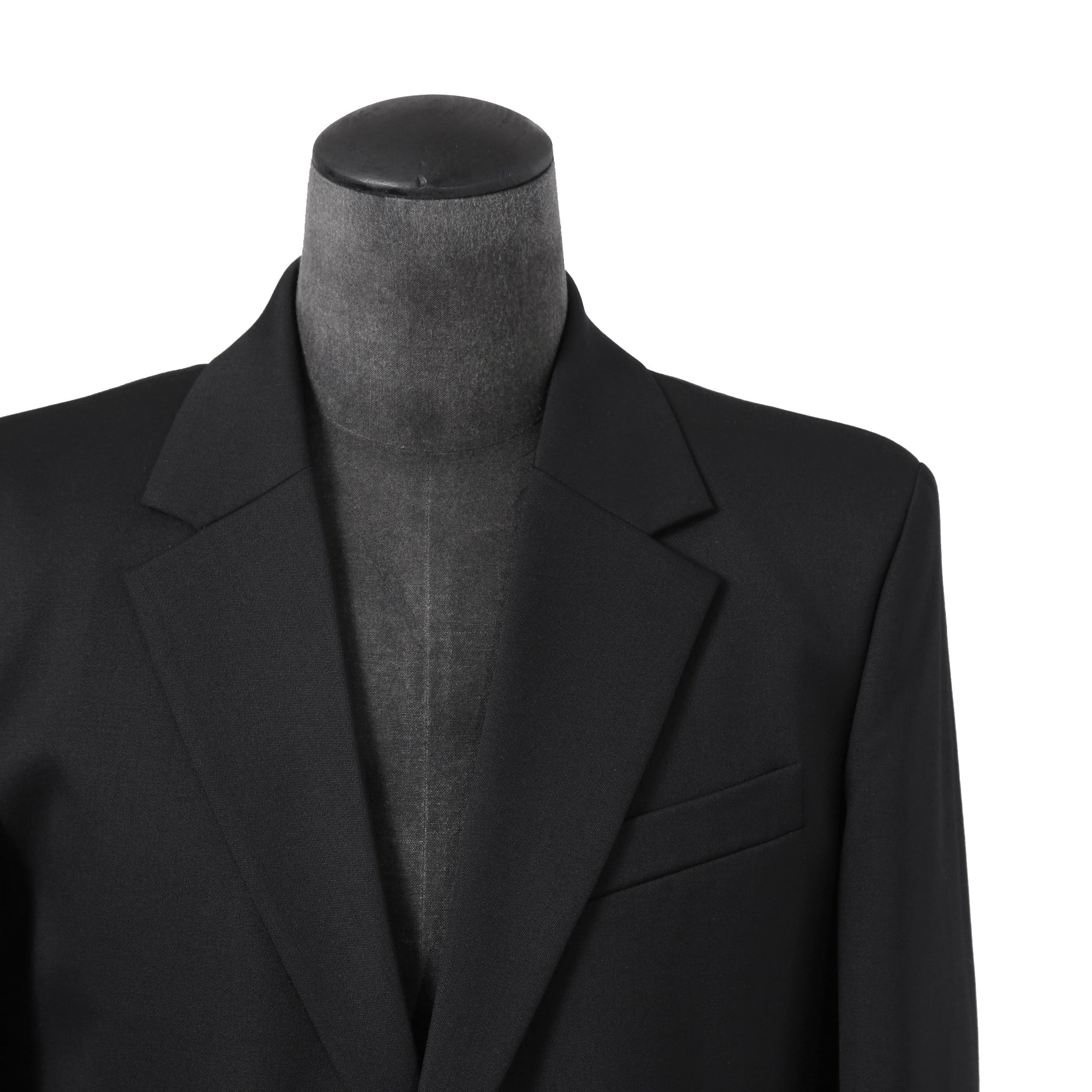 VALENTINO ヴァレンティノ / 現行モデル シングル ブレスト テーラード ジャケット / Vロゴ モノグラム 裏地 / ウール ブレザー /  XV3CED40804 598 / size 46 (BLACK)