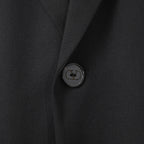 VALENTINO ヴァレンティノ / 現行モデル シングル ブレスト テーラード ジャケット / Vロゴ モノグラム 裏地 / ウール ブレザー /  XV3CED40804 598 / size 46 (BLACK)