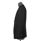 VALENTINO ヴァレンティノ / 現行モデル シングル ブレスト テーラード ジャケット / Vロゴ モノグラム 裏地 / ウール ブレザー /  XV3CED40804 598 / size 46 (BLACK)