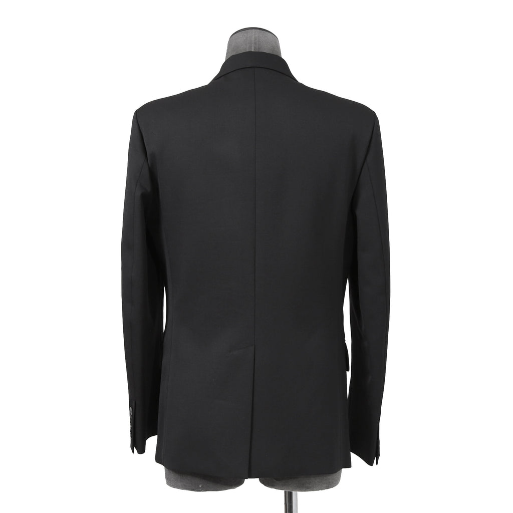 VALENTINO ヴァレンティノ / 現行モデル シングル ブレスト テーラード ジャケット / Vロゴ モノグラム 裏地 / ウール ブレザー /  XV3CED40804 598 / size 46 (BLACK)