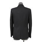 VALENTINO ヴァレンティノ / 現行モデル シングル ブレスト テーラード ジャケット / Vロゴ モノグラム 裏地 / ウール ブレザー /  XV3CED40804 598 / size 46 (BLACK)