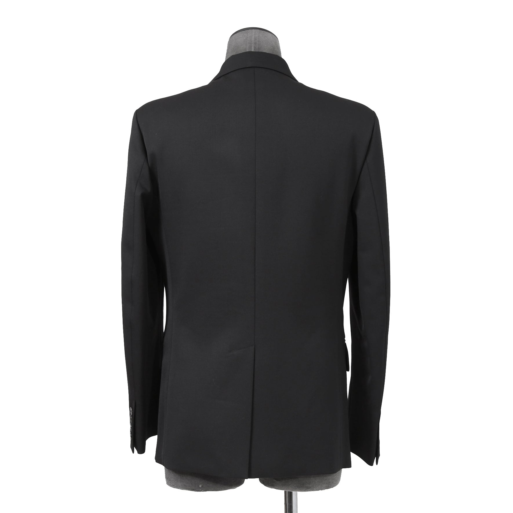 VALENTINO ヴァレンティノ / 現行モデル シングル ブレスト テーラード ジャケット / Vロゴ モノグラム 裏地 / ウール ブレザー /  XV3CED40804 598 / size 46 (BLACK)