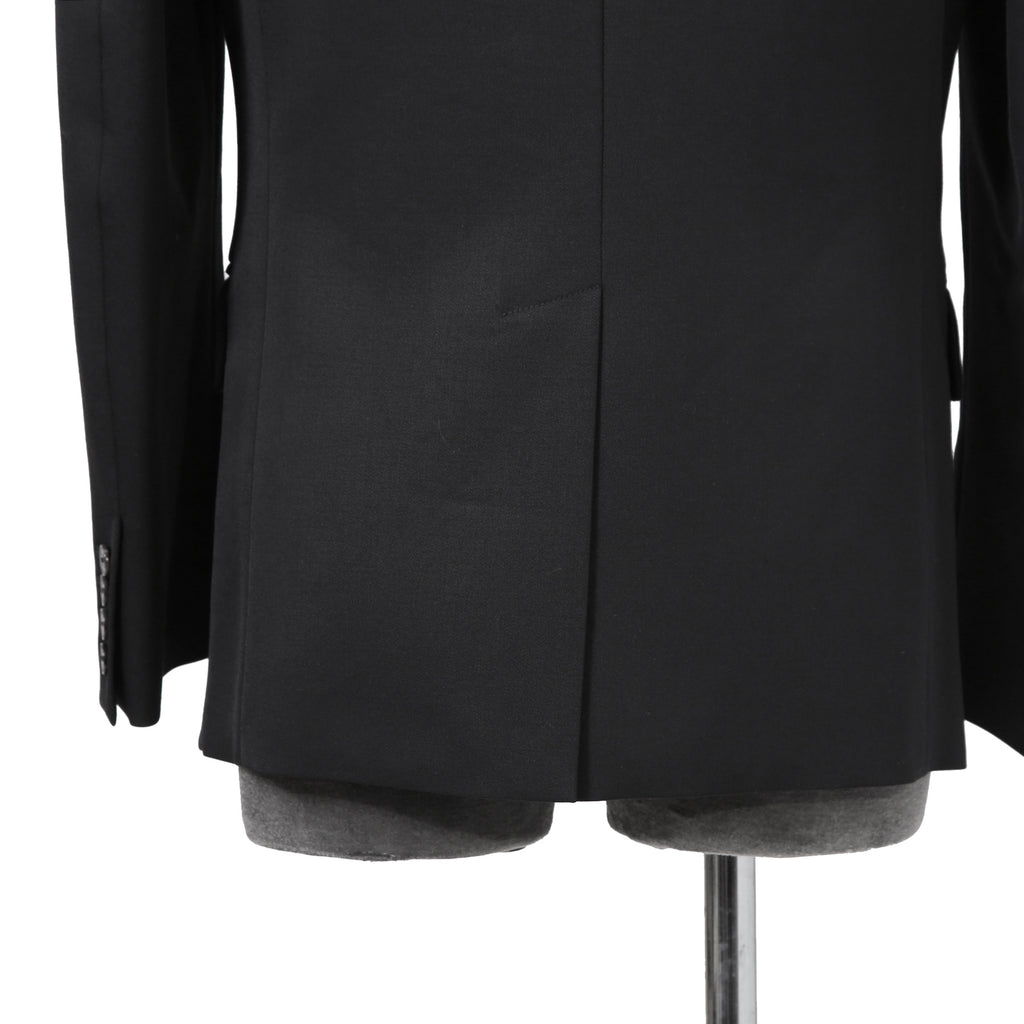 VALENTINO ヴァレンティノ / 現行モデル シングル ブレスト テーラード ジャケット / Vロゴ モノグラム 裏地 / ウール ブレザー /  XV3CED40804 598 / size 46 (BLACK)