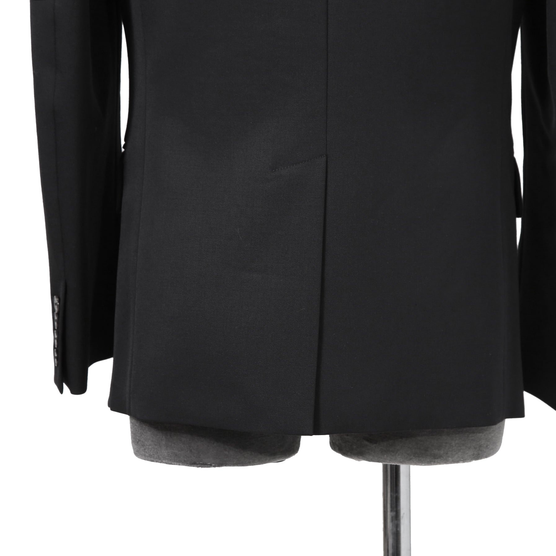 VALENTINO ヴァレンティノ / 現行モデル シングル ブレスト テーラード ジャケット / Vロゴ モノグラム 裏地 / ウール ブレザー /  XV3CED40804 598 / size 46 (BLACK)