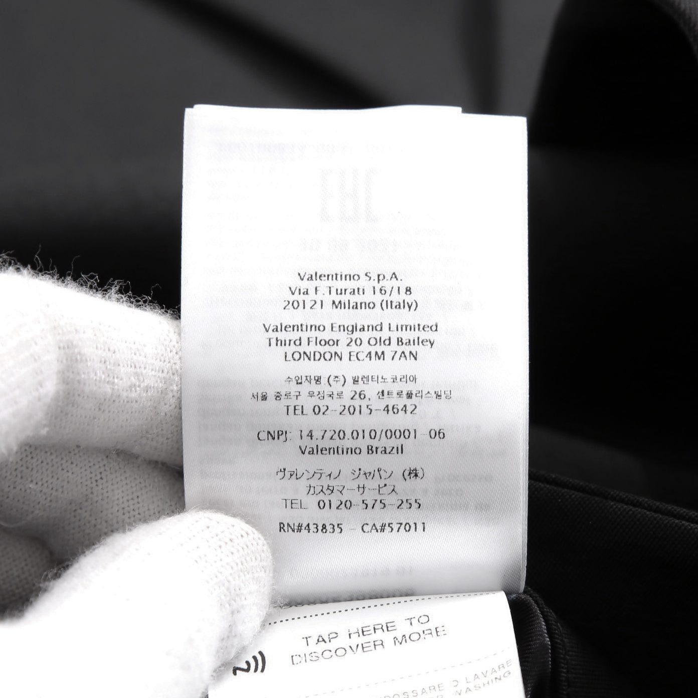 VALENTINO ヴァレンティノ / 現行モデル シングル ブレスト テーラード ジャケット / Vロゴ モノグラム 裏地 / ウール ブレザー /  XV3CED40804 598 / size 46 (BLACK)