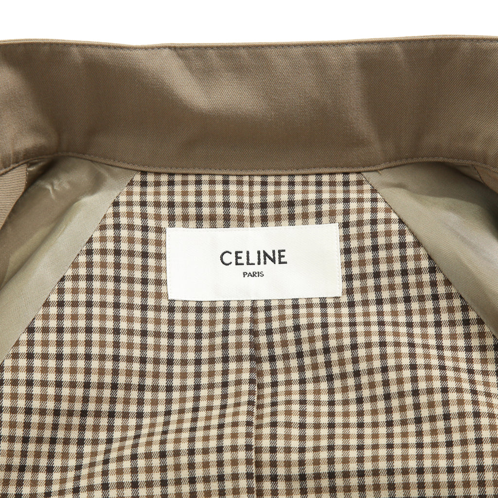 新品 CELINE セリーヌ / 22SS エディ期 / ハリントンジャケット / 2V22F984C / size 38 (KHAKI BEIGE) レディース