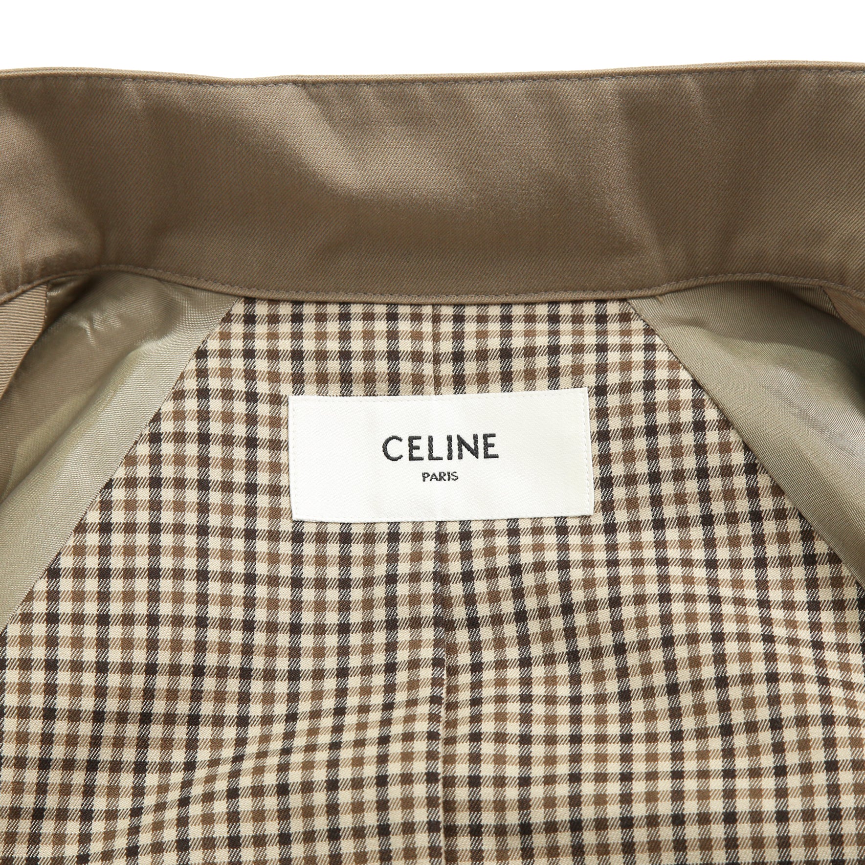 新品 CELINE セリーヌ / 22SS エディ期 / ハリントンジャケット / 2V22F984C / size 38 (KHAKI BEIGE) レディース