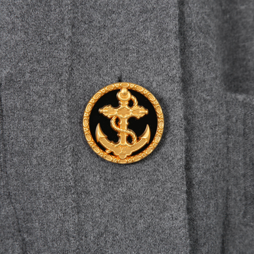 LOUIS VUITTON ルイヴィトン / 23SS ランウェイモデル / オーバーサイズ ボタンアップ ロング カーディガン / RW231B 129 FOKC87 / size XS (GRAY)