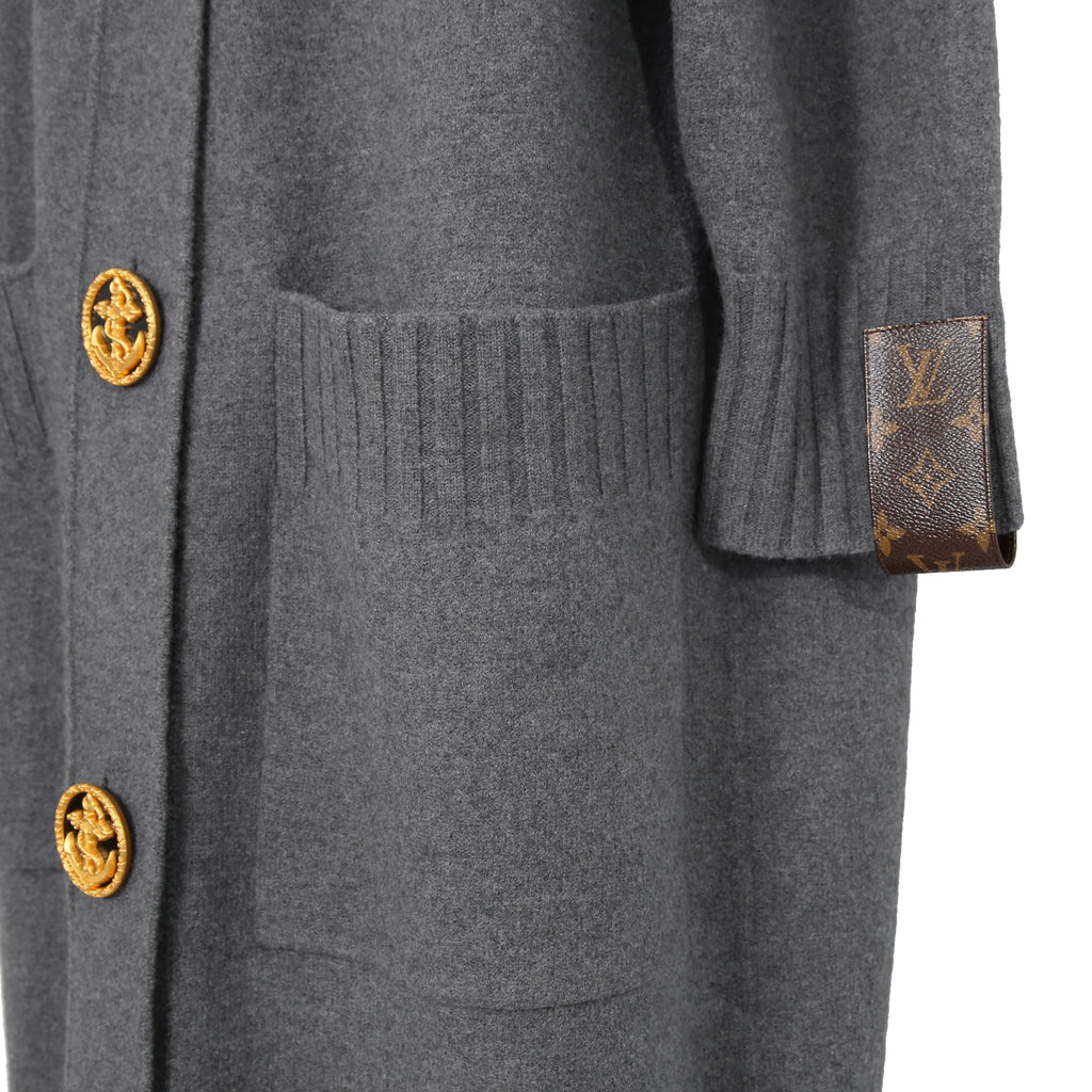 LOUIS VUITTON ルイヴィトン / 23SS ランウェイモデル / オーバーサイズ ボタンアップ ロング カーディガン / RW231B 129 FOKC87 / size XS (GRAY)