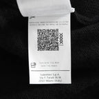 VALENTINO GARAVANI ヴァレンティノ / 美品 ウールカシミア フェザー スリーブ 長袖ニット / QB2KC090435 / size MS (BLACK)