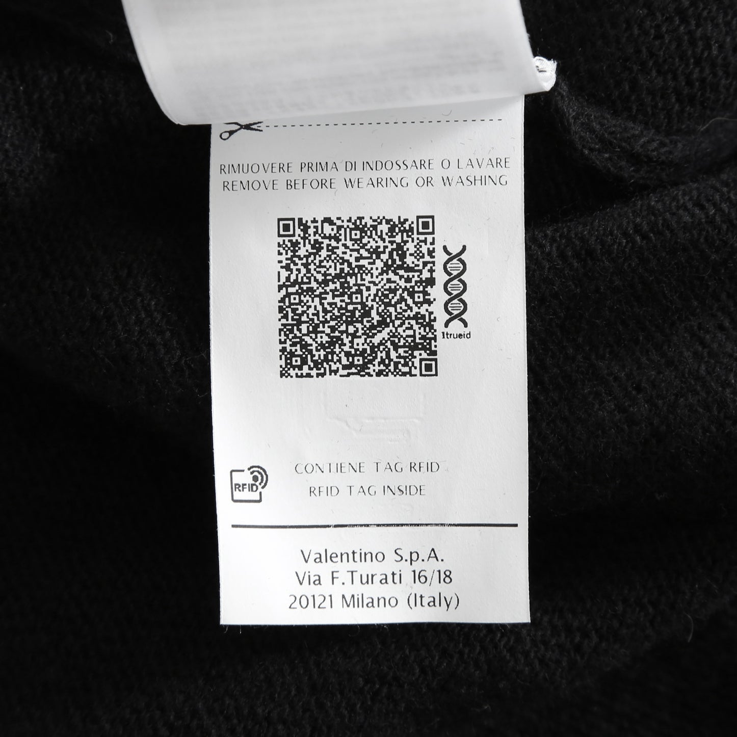 VALENTINO GARAVANI ヴァレンティノ / 美品 ウールカシミア フェザー スリーブ 長袖ニット / QB2KC090435 / size MS (BLACK)