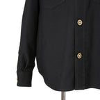 極美品 VERSACE ヴェルサーチ / 24AW メデューサ ロゴ ボタン / ウール トラッカー ジャケット / 1004062 / size 46 (BLACK)