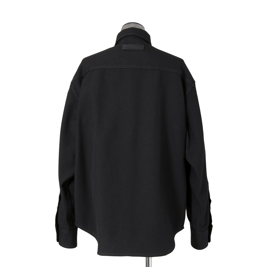 極美品 VERSACE ヴェルサーチ / 24AW メデューサ ロゴ ボタン / ウール トラッカー ジャケット / 1004062 / size 46 (BLACK)