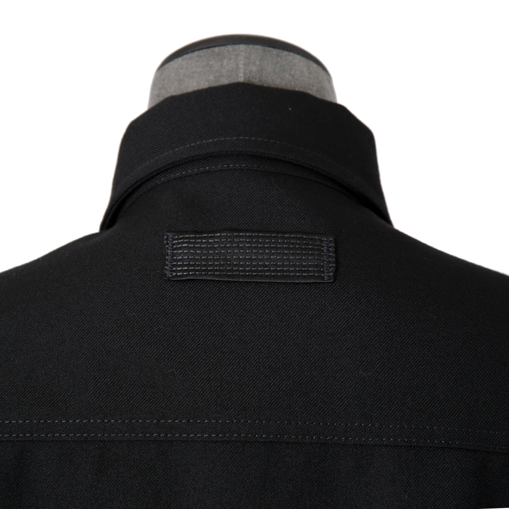 極美品 VERSACE ヴェルサーチ / 24AW メデューサ ロゴ ボタン / ウール トラッカー ジャケット / 1004062 / size 46 (BLACK)