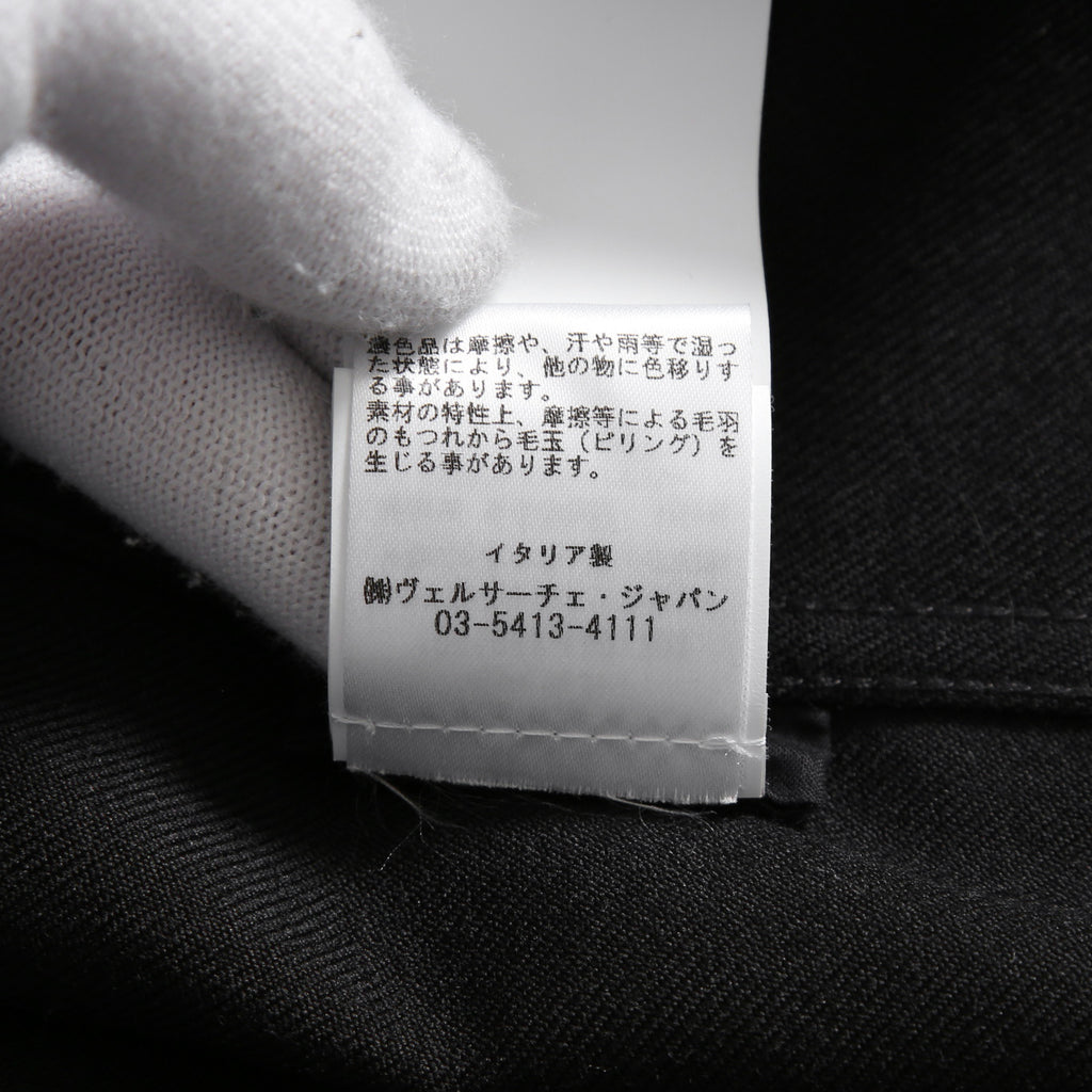 極美品 VERSACE ヴェルサーチ / 24AW メデューサ ロゴ ボタン / ウール トラッカー ジャケット / 1004062 / size 46 (BLACK)