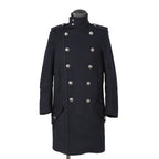 DIESEL ディーゼル ブラックゴールド / 美品 ウール ナポレオンコート / コンチョボタン / size 46 (NAVY)