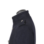 DIESEL ディーゼル ブラックゴールド / 美品 ウール ナポレオンコート / コンチョボタン / size 46 (NAVY)