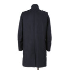 DIESEL ディーゼル ブラックゴールド / 美品 ウール ナポレオンコート / コンチョボタン / size 46 (NAVY)